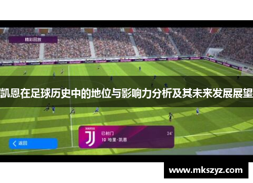凯恩在足球历史中的地位与影响力分析及其未来发展展望